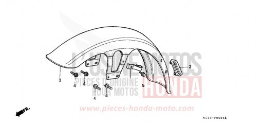 FRONT FENDER CM125CN de 1992